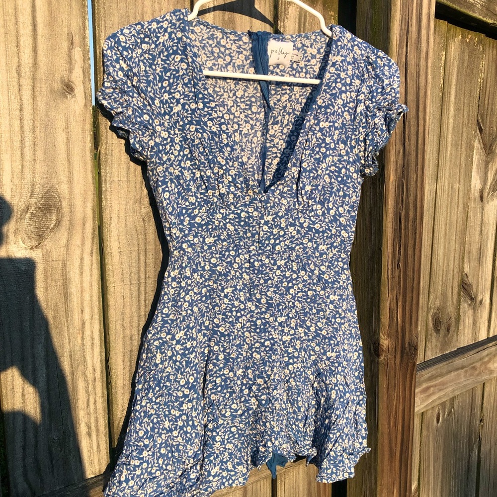 Cottagecore Princess Polly Floral Mini Dress